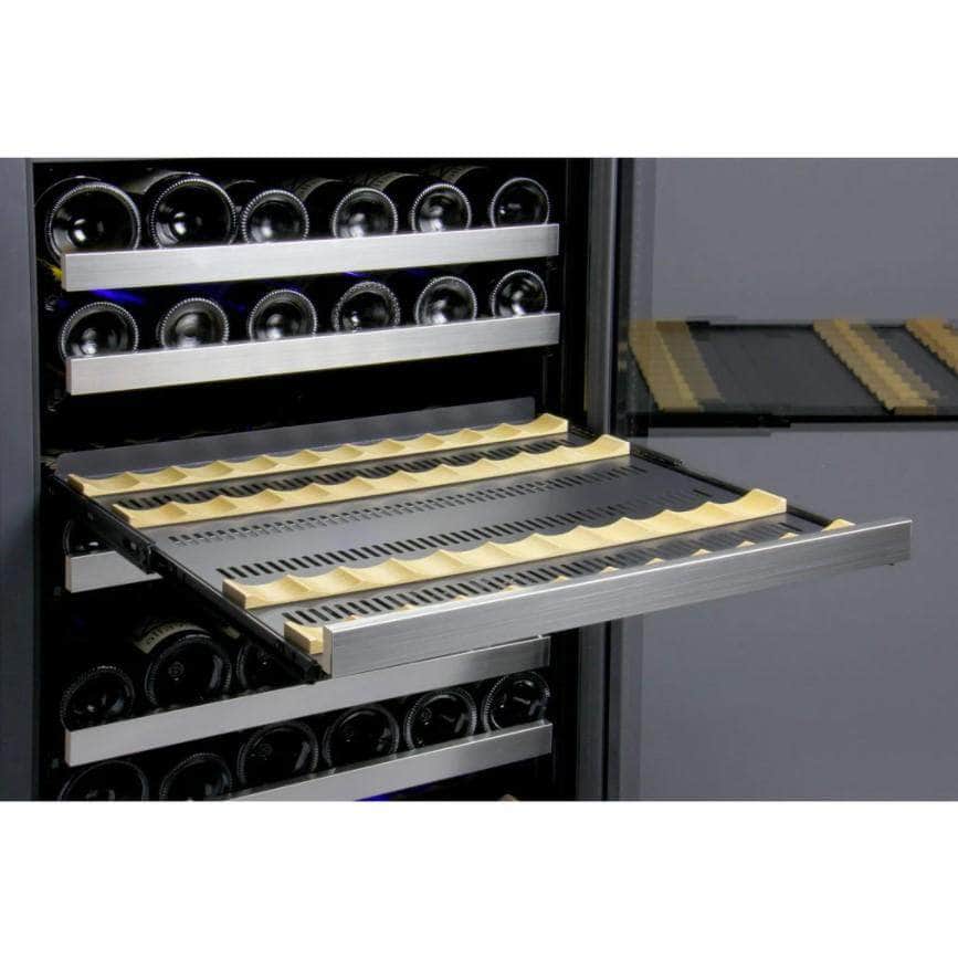Allavino 24" Wide FlexCount II Tru-Vino 177 Bottle Single Zone Stainless Steel Right Hinge Wine Refrigerator (VSWR177-1SR20)