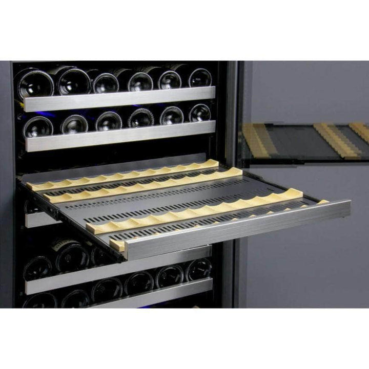 Allavino 24" Wide FlexCount II Tru-Vino 177 Bottle Single Zone Stainless Steel Right Hinge Wine Refrigerator (VSWR177-1SR20)