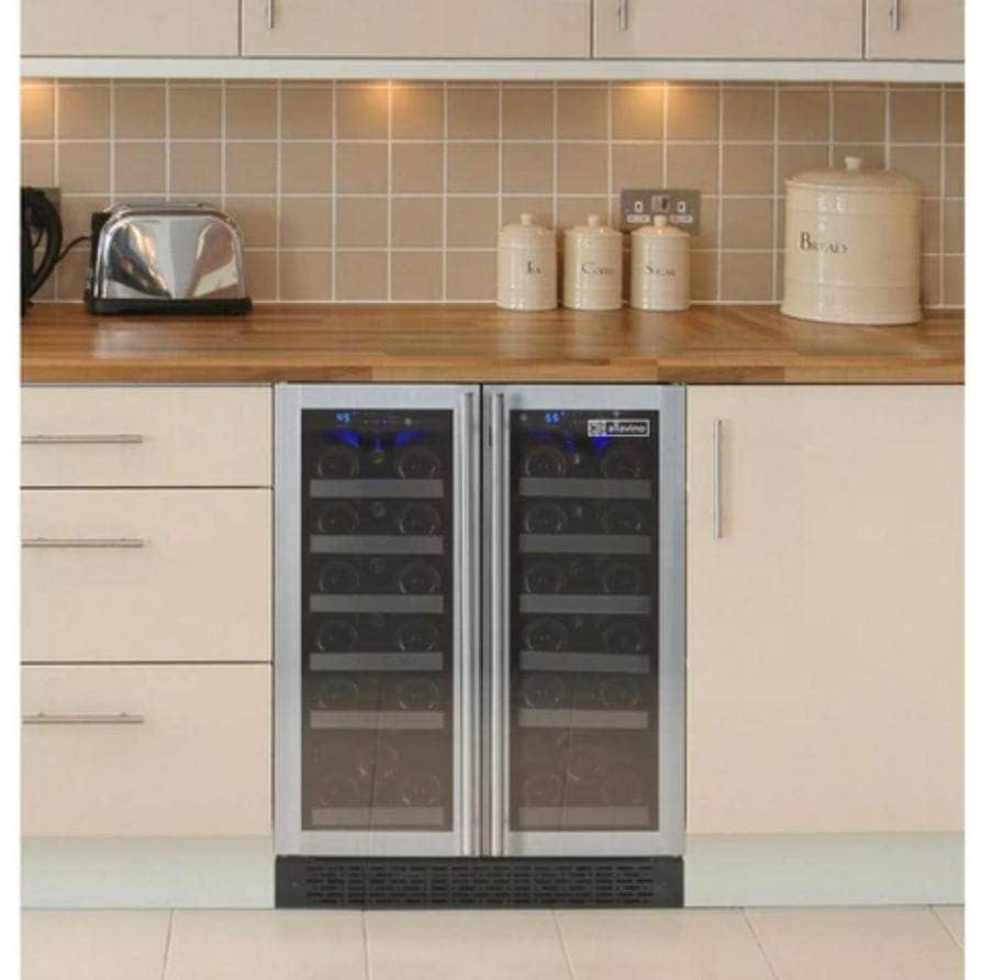 Allavino 24" Wide FlexCount II Tru-Vino 36 Bottle Dual Zone Stainless Steel Wine Refrigerator (VSWR36-2SF20)