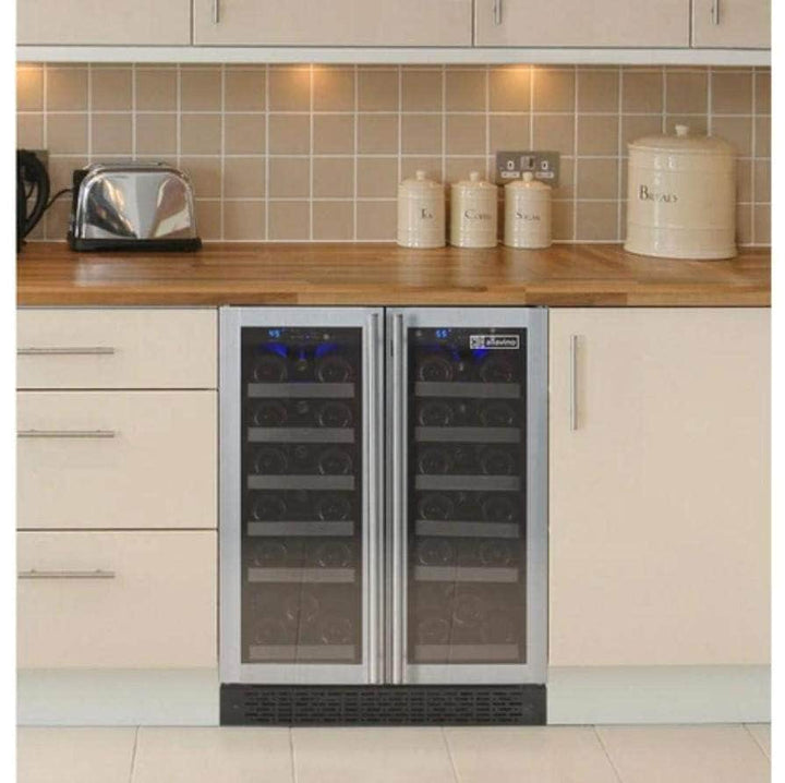Allavino 24" Wide FlexCount II Tru-Vino 36 Bottle Dual Zone Stainless Steel Wine Refrigerator (VSWR36-2SF20)