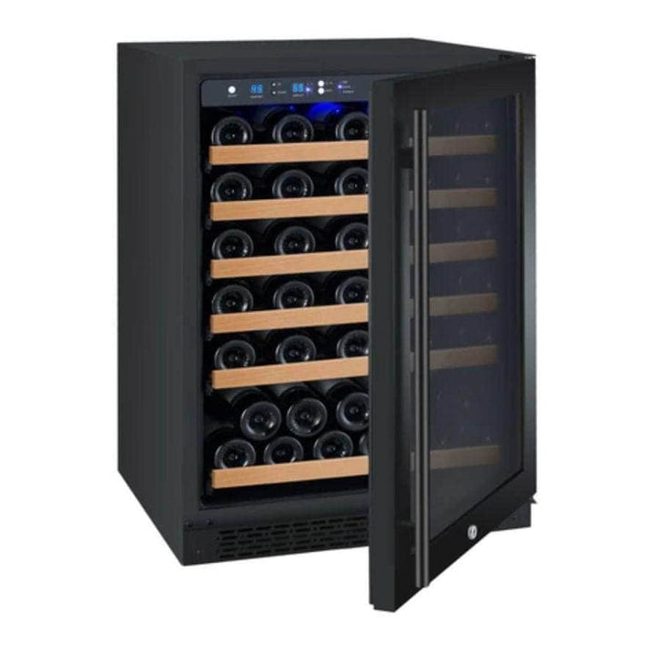 Allavino 24" Wide FlexCount II Tru-Vino 56 Bottle Single Zone Black Right Hinge Wine Refrigerator (VSWR56-1BR20)