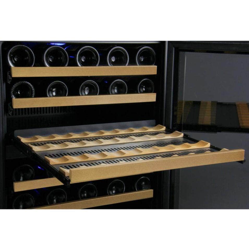 Allavino 24" Wide FlexCount II Tru-Vino 56 Bottle Single Zone Black Right Hinge Wine Refrigerator (VSWR56-1BR20)