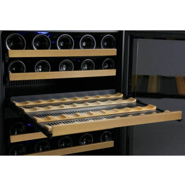 Allavino 24" Wide FlexCount II Tru-Vino 56 Bottle Single Zone Black Right Hinge Wine Refrigerator (VSWR56-1BR20)