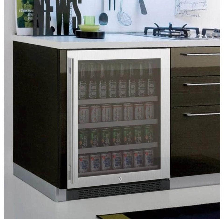 Allavino 24" Wide FlexCount II Tru-Vino Stainless Steel Left Hinge Beverage Center (VSBC24-SL20)
