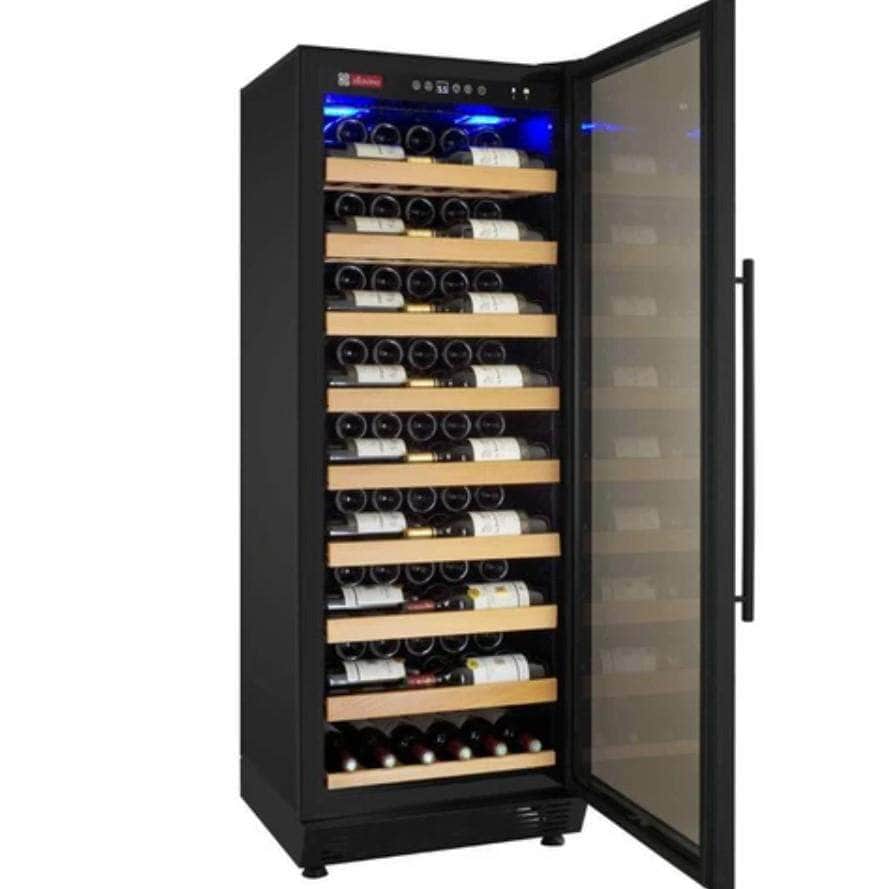 Allavino 24" Wide Vite II 99 Bottle Single Zone Black Right Hinge Wine Refrigerator (YHWR115-1BR20)
