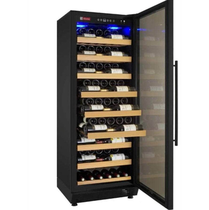 Allavino 24" Wide Vite II 99 Bottle Single Zone Black Right Hinge Wine Refrigerator (YHWR115-1BR20)