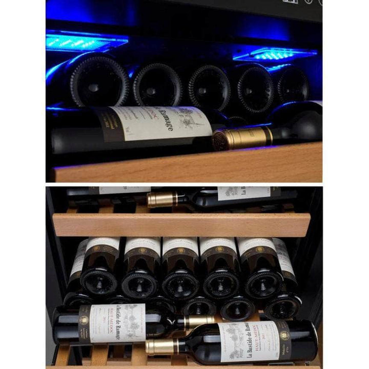 Allavino 24" Wide Vite II 99 Bottle Single Zone Black Right Hinge Wine Refrigerator (YHWR115-1BR20)