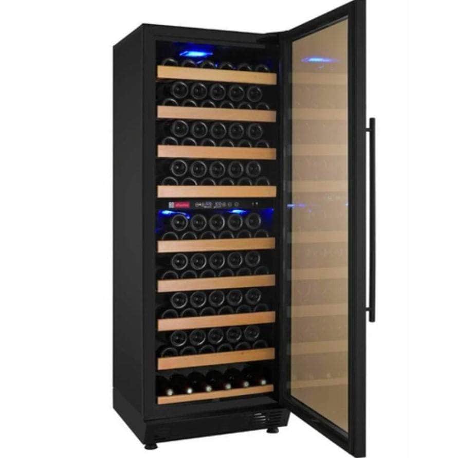 Allavino 24" Wide Vite II Tru-Vino 99 Bottle Dual Zone Black Right Hinge Wine Refrigerator (YHWR99-2BR20)
