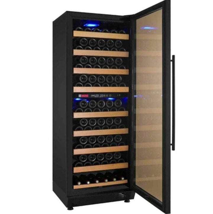 Allavino 24" Wide Vite II Tru-Vino 99 Bottle Dual Zone Black Right Hinge Wine Refrigerator (YHWR99-2BR20)