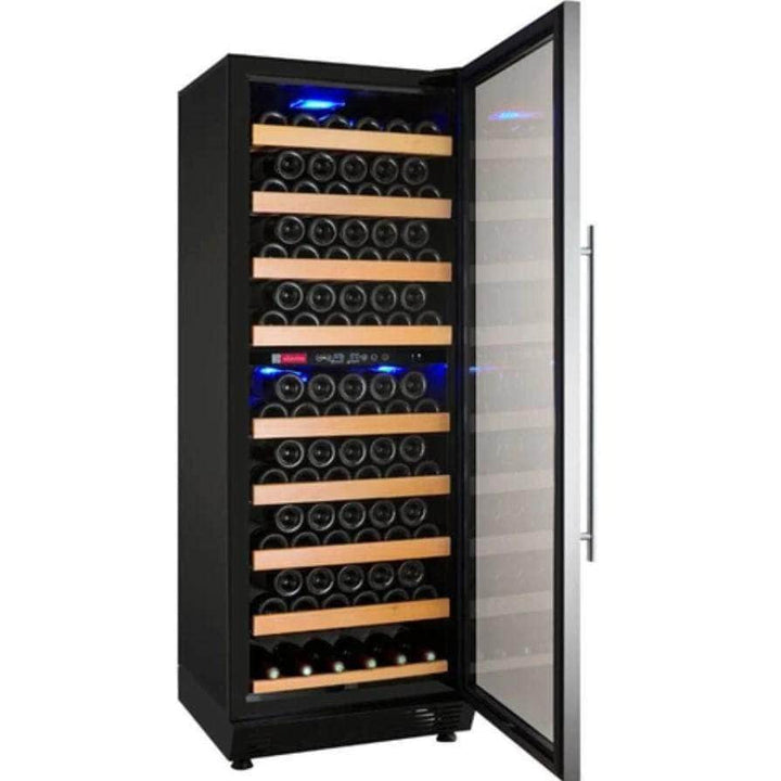 Allavino 24" Wide Vite II Tru-Vino 99 Bottle Dual Zone Stainless Steel Right Hinge Wine Refrigerator (YHWR99-2SR20)