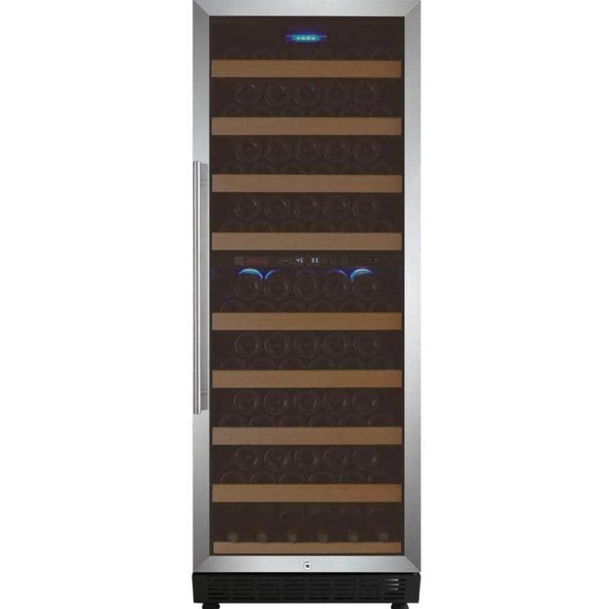 Allavino 24" Wide Vite II Tru-Vino 99 Bottle Dual Zone Stainless Steel Right Hinge Wine Refrigerator (YHWR99-2SR20)