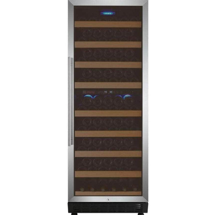 Allavino 24" Wide Vite II Tru-Vino 99 Bottle Dual Zone Stainless Steel Right Hinge Wine Refrigerator (YHWR99-2SR20)