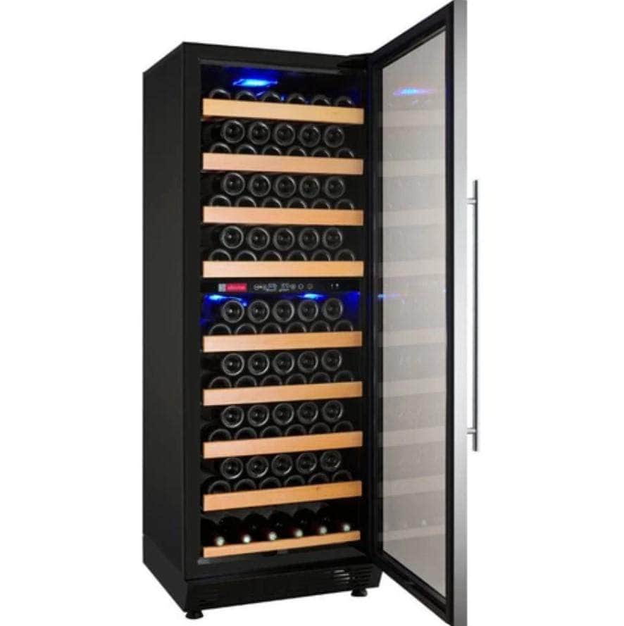 Allavino 24" Wide Vite II Tru-Vino 99 Bottle Dual Zone Stainless Steel Right Hinge Wine Refrigerator (YHWR99-2SR20)