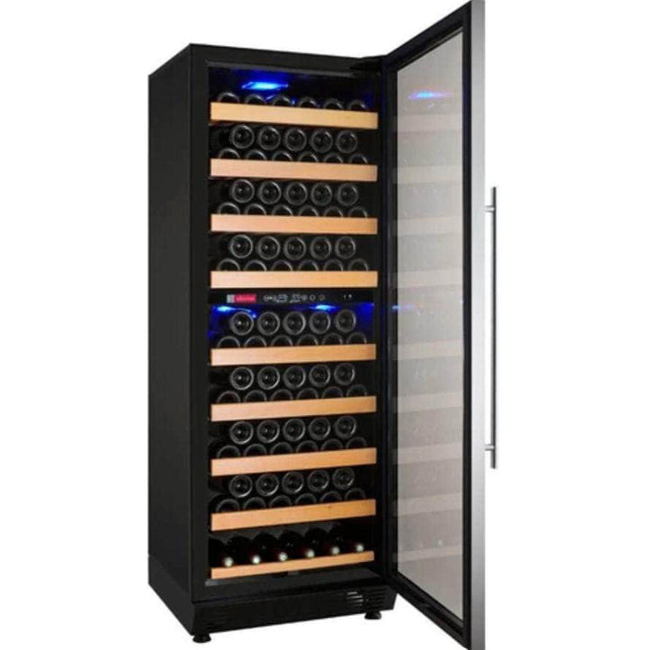 Allavino 24" Wide Vite II Tru-Vino 99 Bottle Dual Zone Stainless Steel Right Hinge Wine Refrigerator (YHWR99-2SR20)