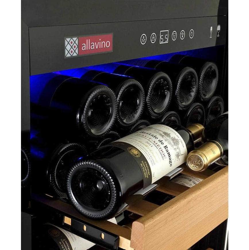 Allavino 24" Wide Vite II Tru-Vino 99 Bottle Single Zone Stainless Steel Right Hinge Wine Refrigerator (YHWR115-1SR20)