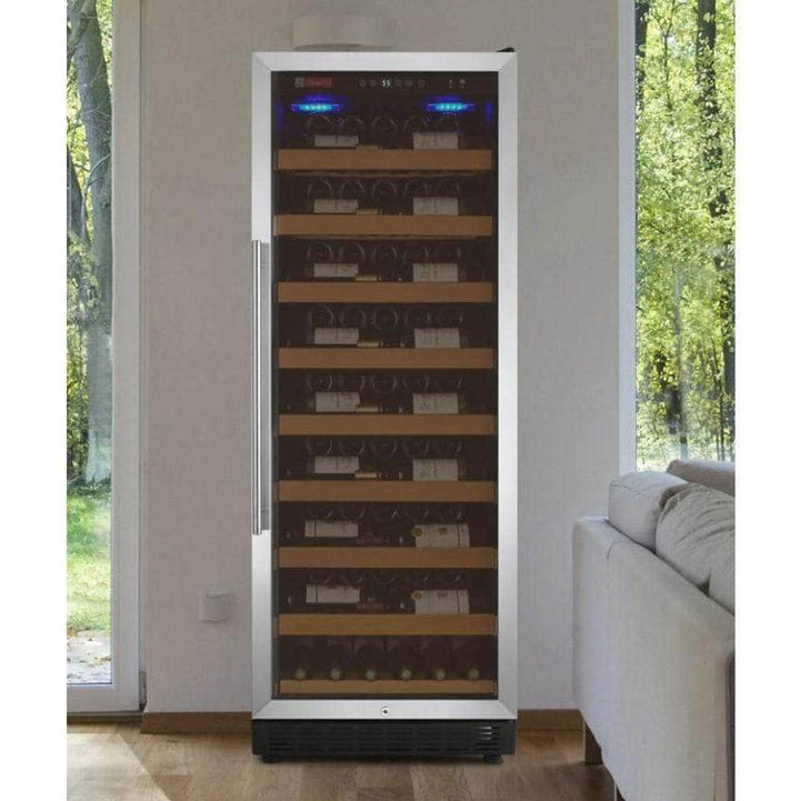 Allavino 24" Wide Vite II Tru-Vino 99 Bottle Single Zone Stainless Steel Right Hinge Wine Refrigerator (YHWR115-1SR20)