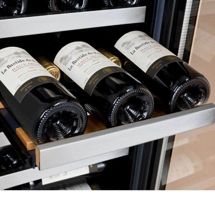 Allavino 30" Wide FlexCount II Tru-Vino 30 Bottle/88 Can Dual Zone Stainless Steel Built-In Wine Refrigerator/Beverage Center (VSWB30-2SF20)