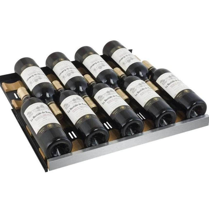 Allavino 47" Wide FlexCount II Tru-Vino 112 Bottle Four Zone Stainless Steel Side-by-Side Wine Refrigerator (2X-VSWR56-2S20)