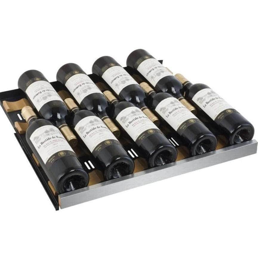 Allavino 47" Wide FlexCount II Tru-Vino 112 Bottle Three Zone Stainless Steel Side-by-Side Wine Refrigerator (3Z-VSWR5656-S20)