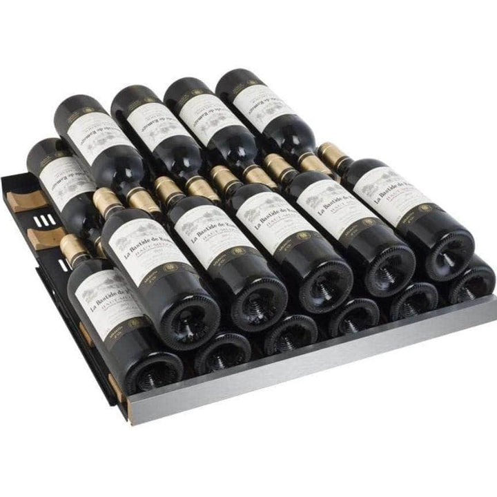 Allavino 47" Wide FlexCount II Tru-Vino 349 Bottle Three Zone Black Side-by-Side Wine Refrigerator (3Z-VSWR7772-B20)