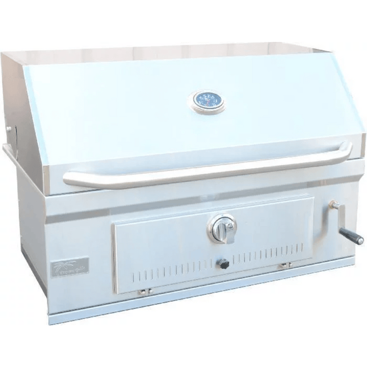 Kokomo Grills 32" Built in Stainless Steel Charcoal BBQ Gas Grill with Temperature Gauge