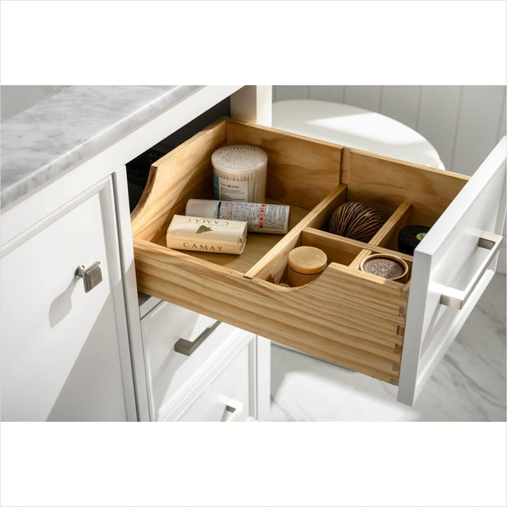 Legion Furniture WLF2136 Series 36” Single Sink Vanity in White with Carrara Marble White Top
