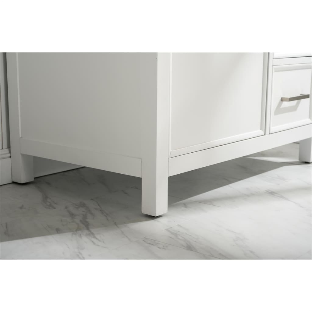 Legion Furniture WLF2136 Series 36” Single Sink Vanity in White with Carrara Marble White Top