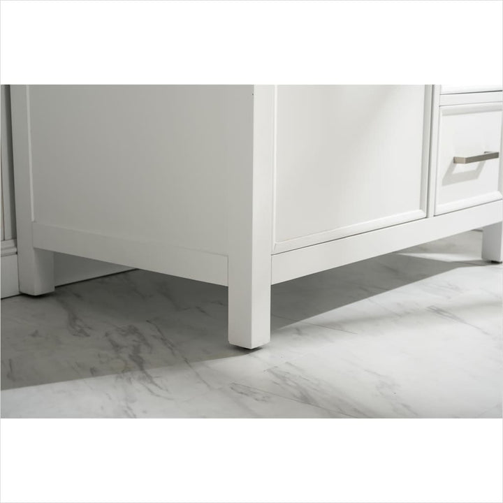 Legion Furniture WLF2136 Series 36” Single Sink Vanity in White with Carrara Marble White Top