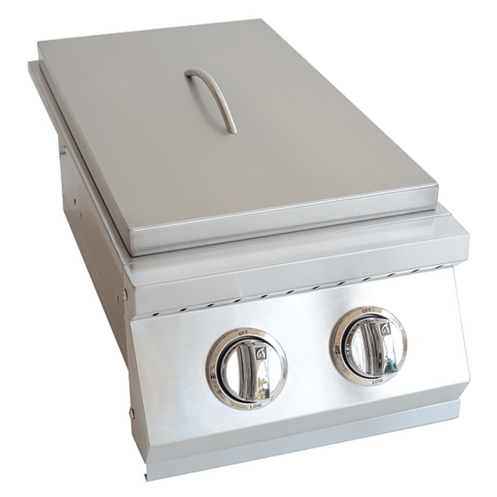 Kokomo Grills Built In Stainless Steel Double Side Burner with Removable Cover
