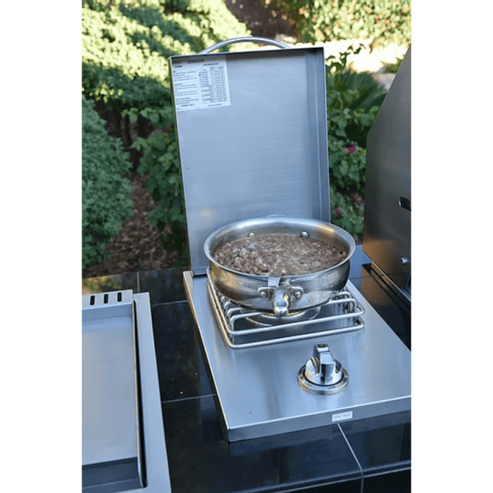 Kokomo Grills Drop-In Stainless Steel Single Side Burner with Hood