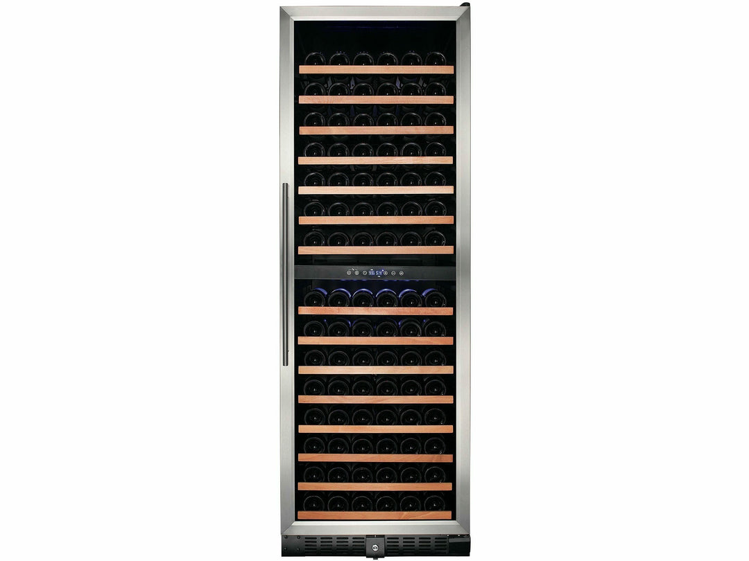 Smith & Hanks 166 Bottle Dual Zone Wine Cooler, Stainless Steel Door Trim -  RW428DR