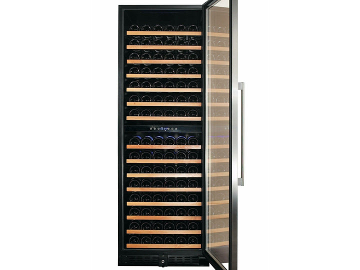 Smith & Hanks 166 Bottle Dual Zone Wine Cooler, Stainless Steel Door Trim -  RW428DR