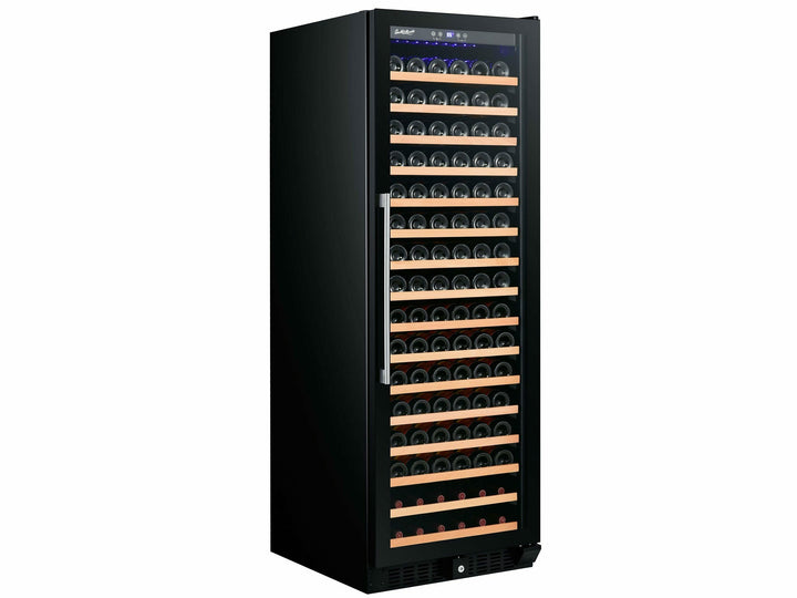 Smith & Hanks 166 Bottle Single Zone Wine Cooler, Smoked Black Glass Door - RW428SRG