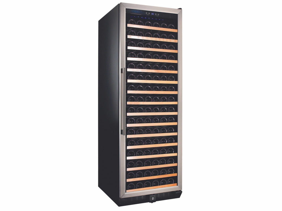 Smith & Hanks 166 Bottle Single Zone Wine Cooler, Stainless Steel Door Trim - RW428SR