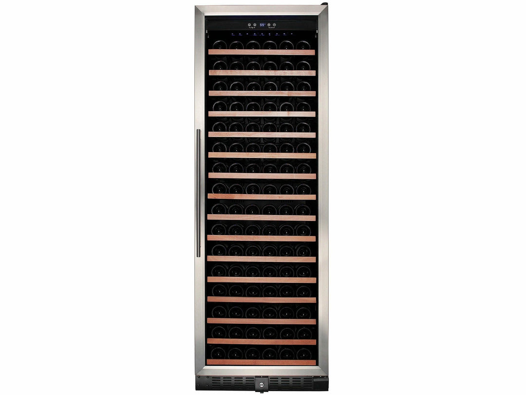 Smith & Hanks 166 Bottle Single Zone Wine Cooler, Stainless Steel Door Trim - RW428SR