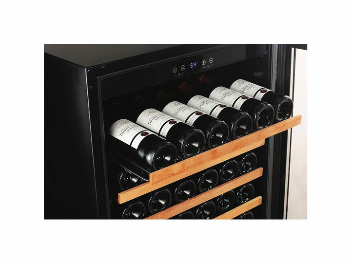 Smith & Hanks 166 Bottle Single Zone Wine Cooler, Stainless Steel Door Trim - RW428SR