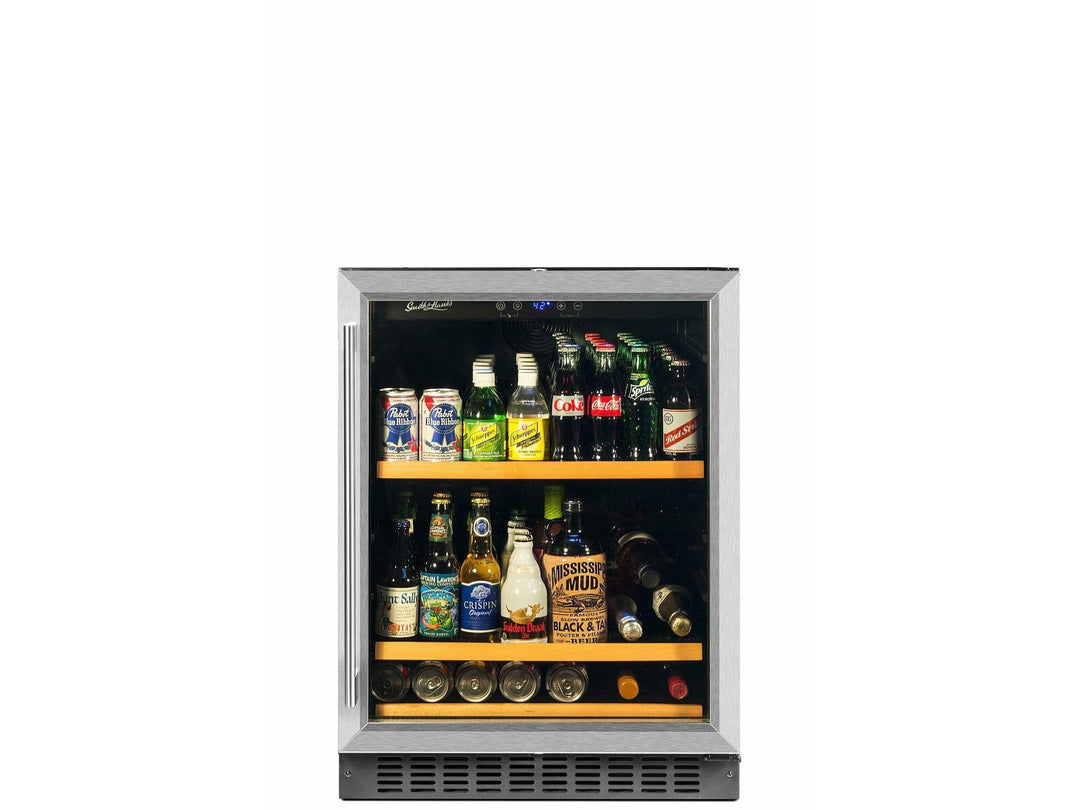 Smith & Hanks 178 Can Beverage Cooler, Stainless Steel Door Trim - BEV145SRE
