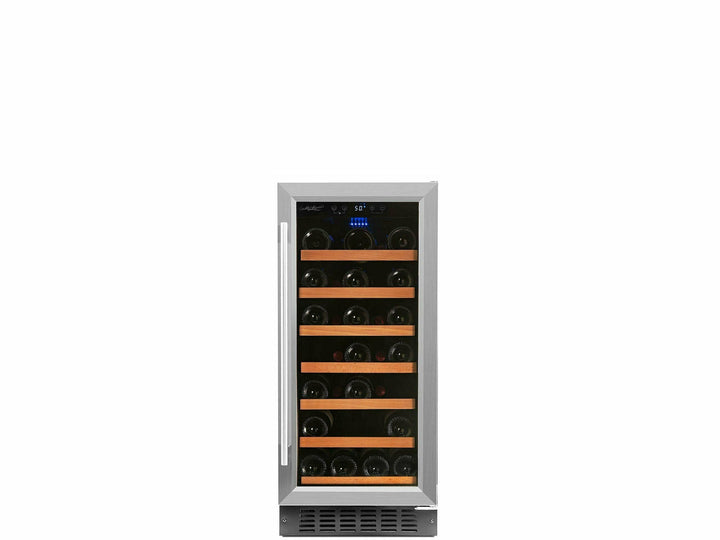 Smith & Hanks 34 Bottle Single Zone Wine Cooler, Stainless Steel Door Trim - RW88SR