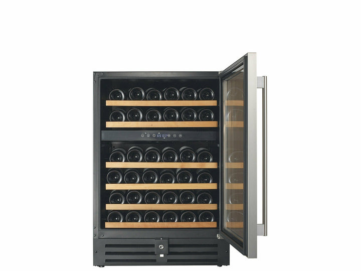 Smith & Hanks 46 Bottle Dual Zone Wine Cooler, Stainless Steel Door Trim - RW145DR