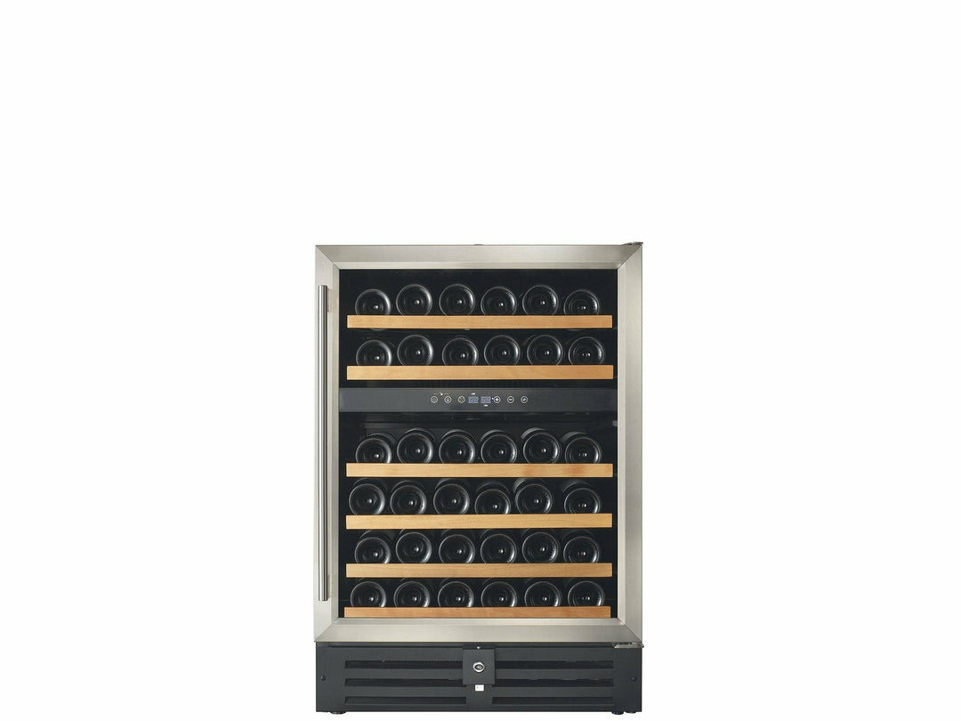 Smith & Hanks 46 Bottle Dual Zone Wine Cooler, Stainless Steel Door Trim - RW145DR