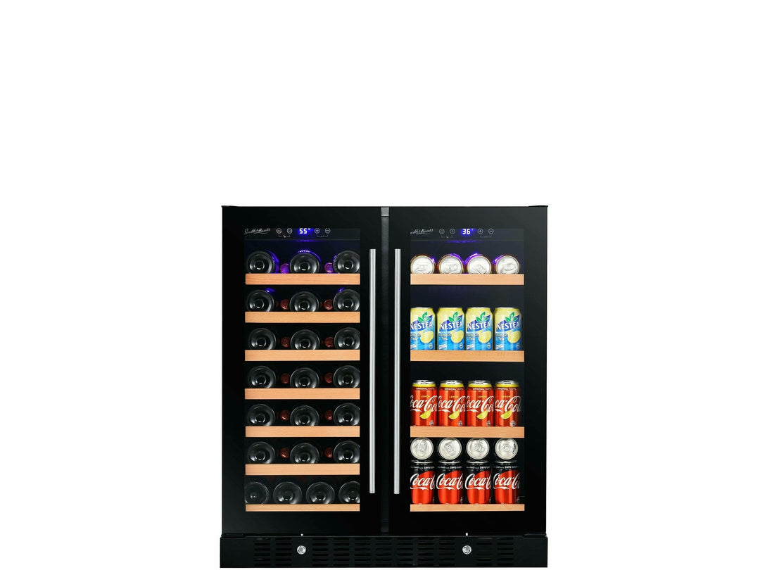 Smith & Hanks Wine & Beverage Cooler, Smoked Black Glass Door - BEV176D