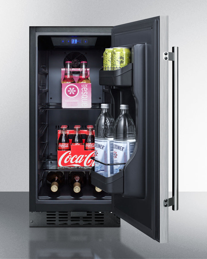 Summit 15" Wide Built-In All-Refrigerator ADA Compliant - ALR15BSS