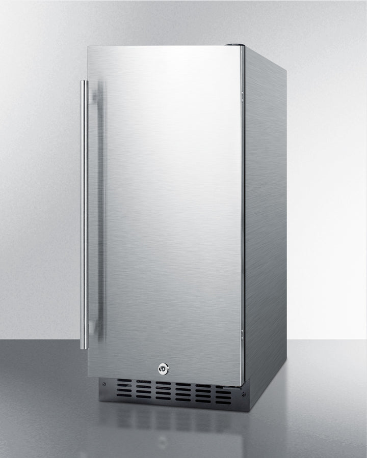 Summit 15" Wide Outdoor All-Refrigerator - SPR316OSCSS