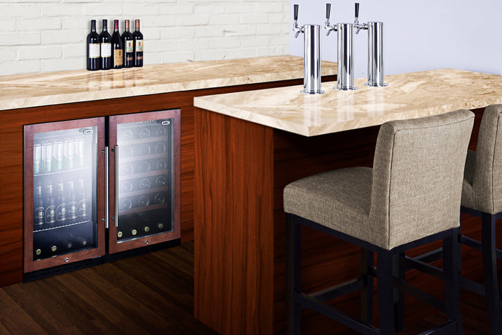 Summit 18" Wide Built-In Beverage Center ADA Compliant (Panel Not Included) - SCR1841BPNRADA
