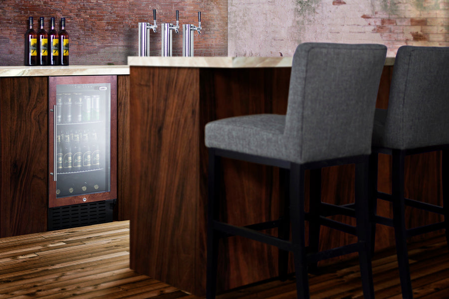 Summit 18" Wide Built-In Beverage Center (Panel Not Included) - SCR1841BPNR