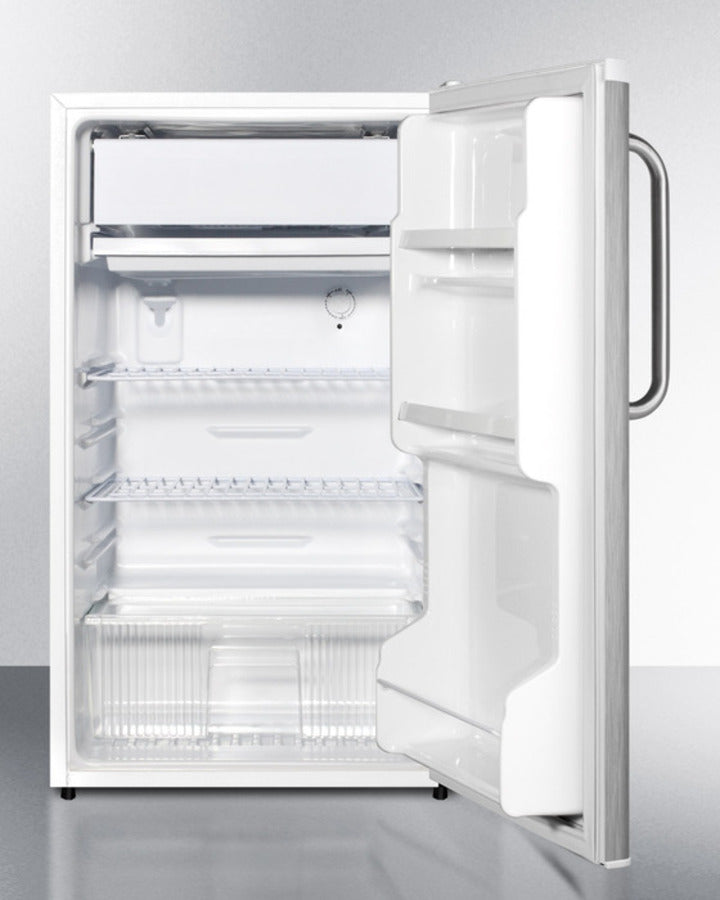 Summit 19" Wide Auto Defrost Refrigerator-Freezer With Towel Bar Handle - FF412ESSSTB