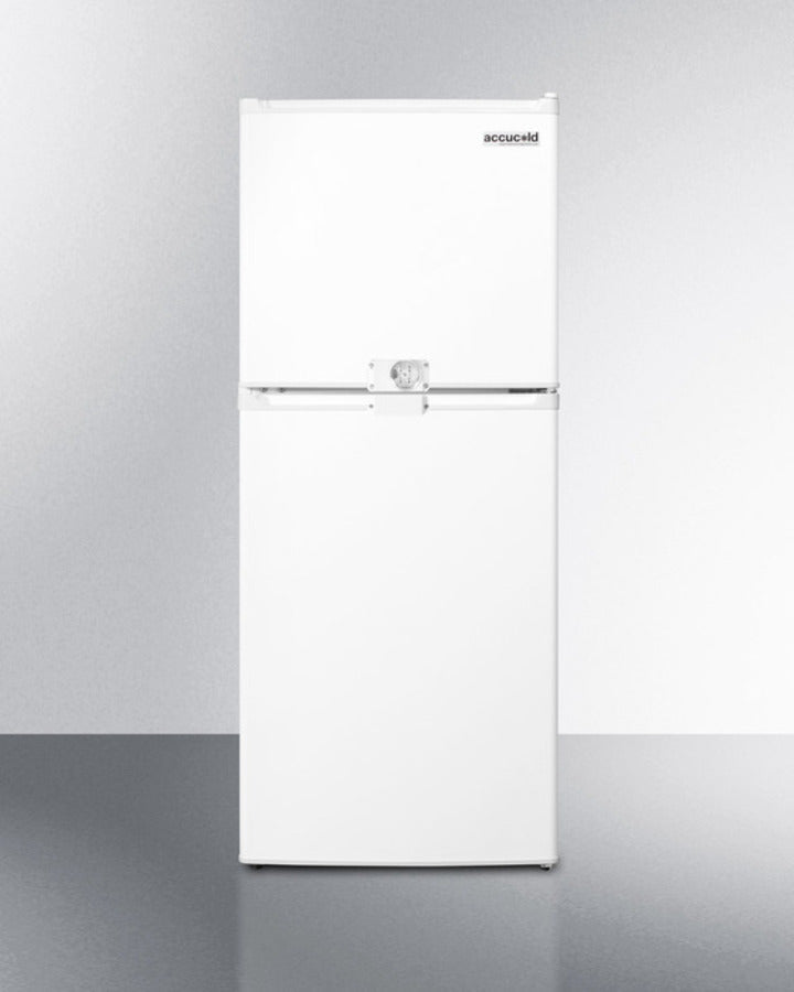Summit 19" Wide Two-Door Refrigerator-Freezer with Combination Lock - FF711ESLLF2