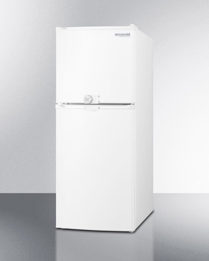 Summit 19" Wide Two-Door Refrigerator-Freezer with Combination Lock - FF711ESLLF2