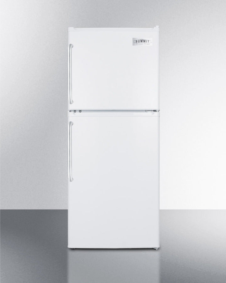 Summit 19" Wide Two-Door Refrigerator-Freezer with Towel Bar Handles - FF71ESTB