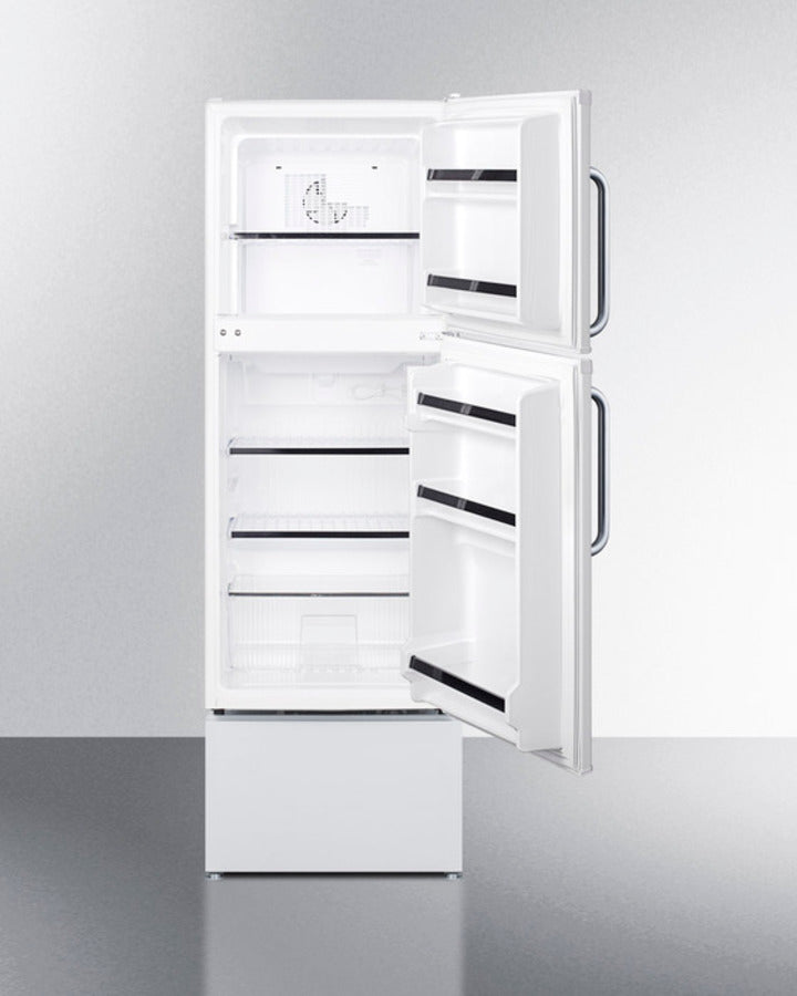 Summit 19" Wide Two-Door Refrigerator-Freezer with Towel Bar Handles - FF71ESTB